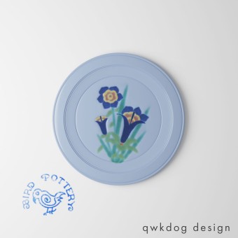 Lily Blue, dinner plate, 10.5" (blue)