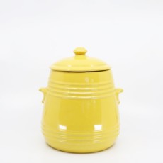 Pacific Pottery Hostessware 305 Pretzel Jar Yellow