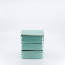 Pacific Pottery Hostessware 426 Refrigerator Box Set Green