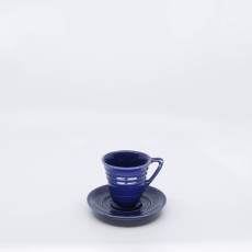 Pacific Pottery Hostessware 629-631 Demi Cup-Saucer Pacblue