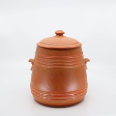 Pacific Pottery Hostessware 305 Pretzel Jar Red