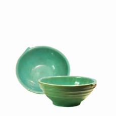 Pacific Pottery Hostessware 38 Ind Bowl Green