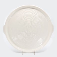 Pacific Pottery Hostessware 413 Tab Target Platter White