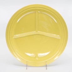 Pacific Pottery Hostessware 615 Divided Plate Yellow