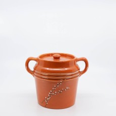 Pacific Pottery Hostessware 235 Beanpot Dec Willow Red