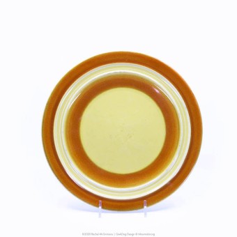 Pacific Pottery Hostessware Decorated 2007 611 Luncheon Plate Yellow