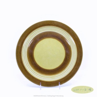 Pacific Pottery Hostessware Decorated 2007 611 Luncheon Plate Yellow