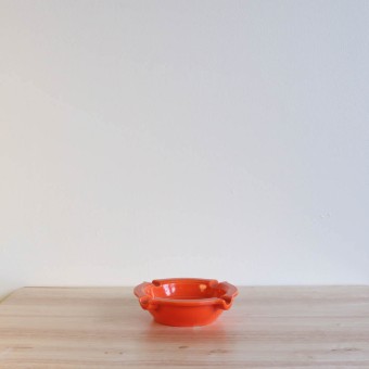 Vernon Kilns Early California Ashtray Large Orange