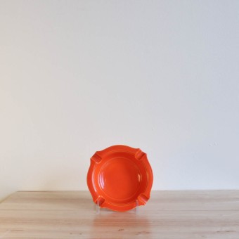 Vernon Kilns Early California Ashtray Large Orange