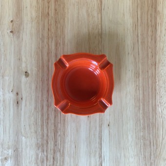 Vernon Kilns Early California Ashtray Small Orange