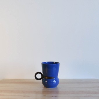 Vernon Kilns Early California No 3 Tumbler Blue