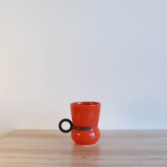 Vernon Kilns Early California No 3 Tumbler Orange