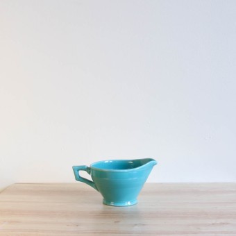 Vernon Kilns Early California Creamer Angled Green