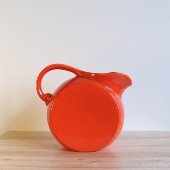 Vernon Kilns Early California Disk Pitcher Orange