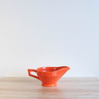 Vernon Kilns Early California Gravy Angled Orange