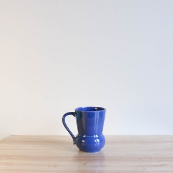 Vernon Kilns Early California #3 Handled Tumbler Blue
