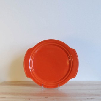Vernon Kilns Early California Muffin Plate Orange