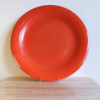 Vernon Kilns Early California Platter 16in Orange