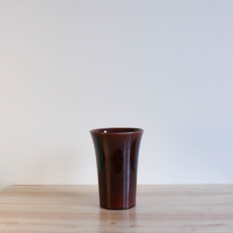 Vernon Kilns Early California Tall Tumbler Brown