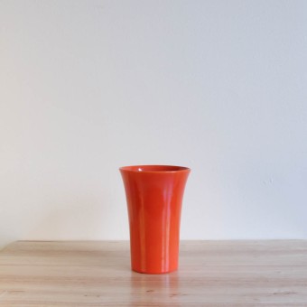 Vernon Kilns Early California Tall Tumbler Orange