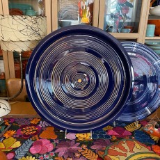 Pacific Pottery Hostessware 451 Target Platter Pac Blue