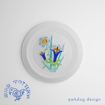 Lily Blue, luncheon plate, 9.5"