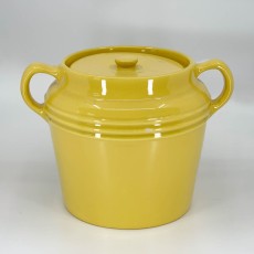 QwkDog Pacific Pottery Hostessware 236 Large Beanpot yellow