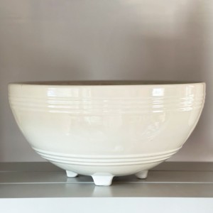 One of my favorite pieces - the giant 14" punch bowl in white (Jack Chipman)