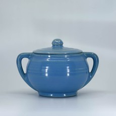 QwkDog Pacific Pottery Hostessware 403 A Sugar Lid delph blue