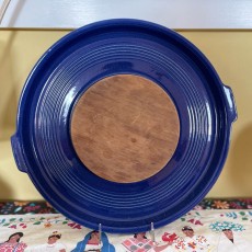 QwkDog Pacific Pottery Hostessware 414 Tab Cheese Platter pacific blue