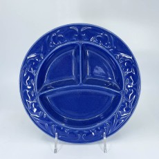 QwkDog Pacific Pottery Hostessware 656 Child's Plate pacific blue