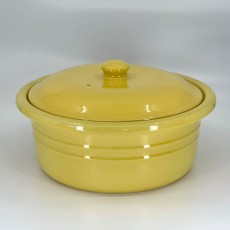 QwkDog Pacific Pottery Hostessware 209 Casserole Lid yellow