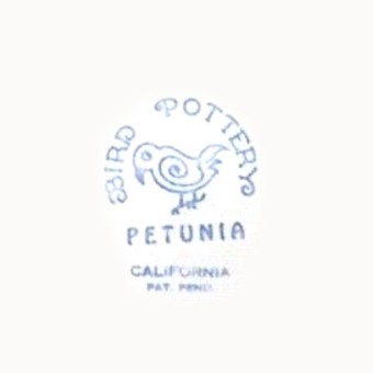 Petunia, backstamp