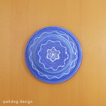 QwkDog 3D Pacific Pottery Hostessware Decorated P Swirl