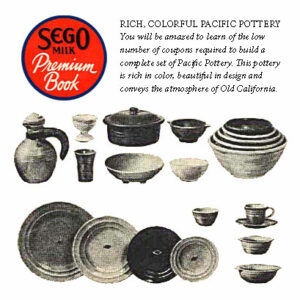 Pacific Pottery Sego Premium - 1930s
