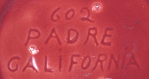 Padre Pottery In-Mold Mark