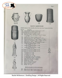 Pacific Pottery Artware Catalog
