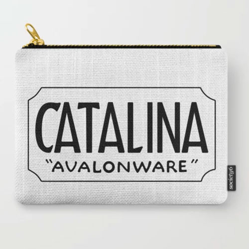 QwkDog Catalina Island Avalonware Logo Pouch