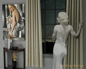 QwkDog 3D Jean Harlow Barware