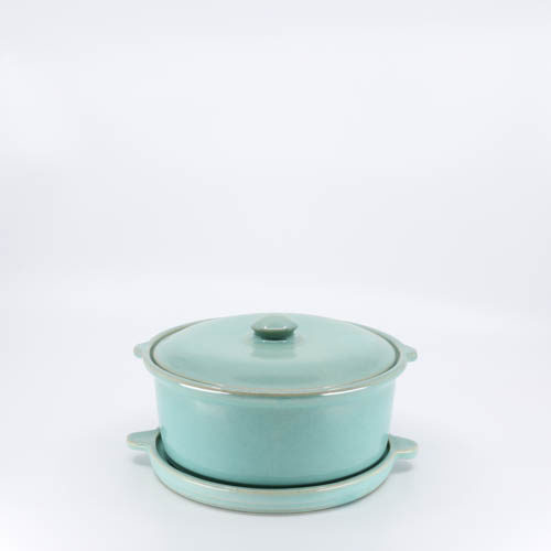 Pacific Pottery Hostessware 200-201 Casserole Trivet Green