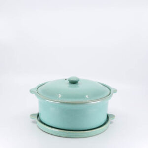 Pacific Pottery Hostessware 202-203 Casserole Trivet Green