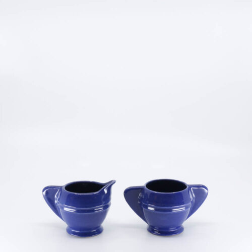 Pacific Pottery Hostessware 449-450 Demi Creamer Sugar Pacblue