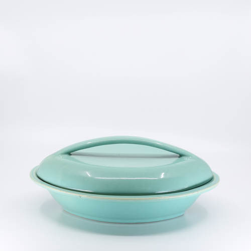 Pacific Pottery Hostessware 664 Oval Veg Green