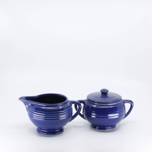 Pacific Pottery Hostessware 403-404 Creamer Sugar Pacblue