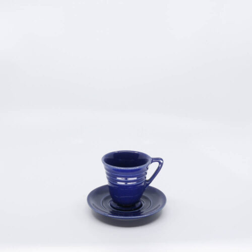 Pacific Pottery Hostessware 629-631 Demi Cup-Saucer Pacblue