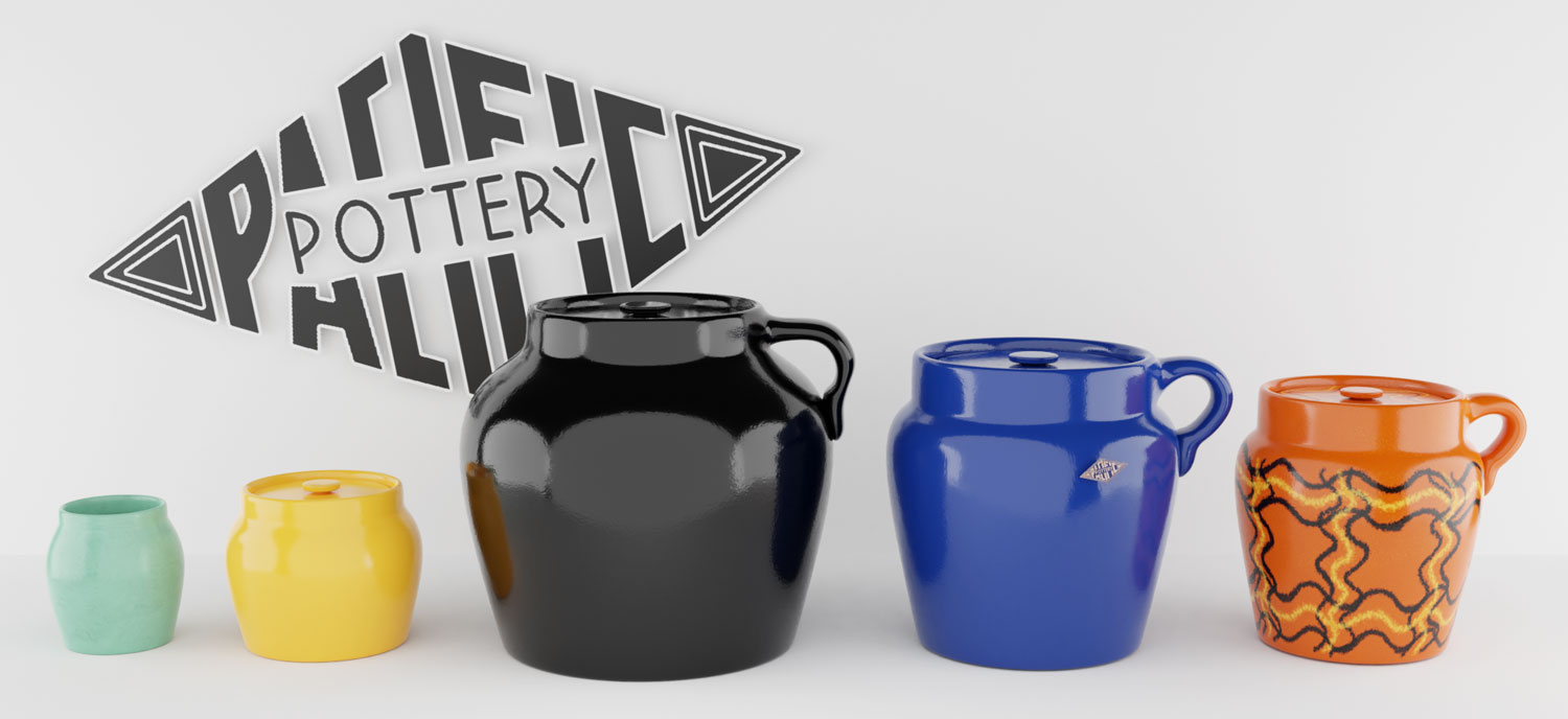 QwkDog 3D Pacific Pottery Beanpots