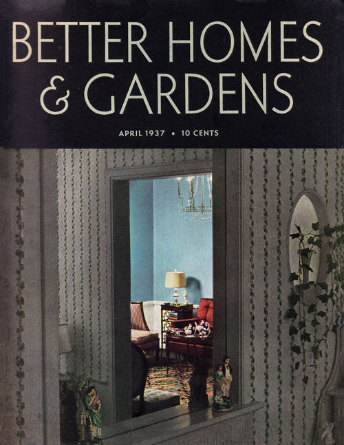 Better Homes April 1937 Cover