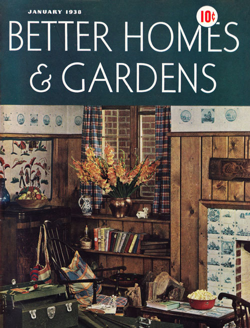 Better Homes Jan 1938 Cover