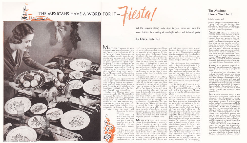 Better Homes Jan 1938 Vernon Kilns Fiesta