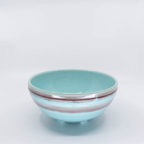 Pacific Pottery Hostessware 310 Salad Bowl Dec 2007 Aqua